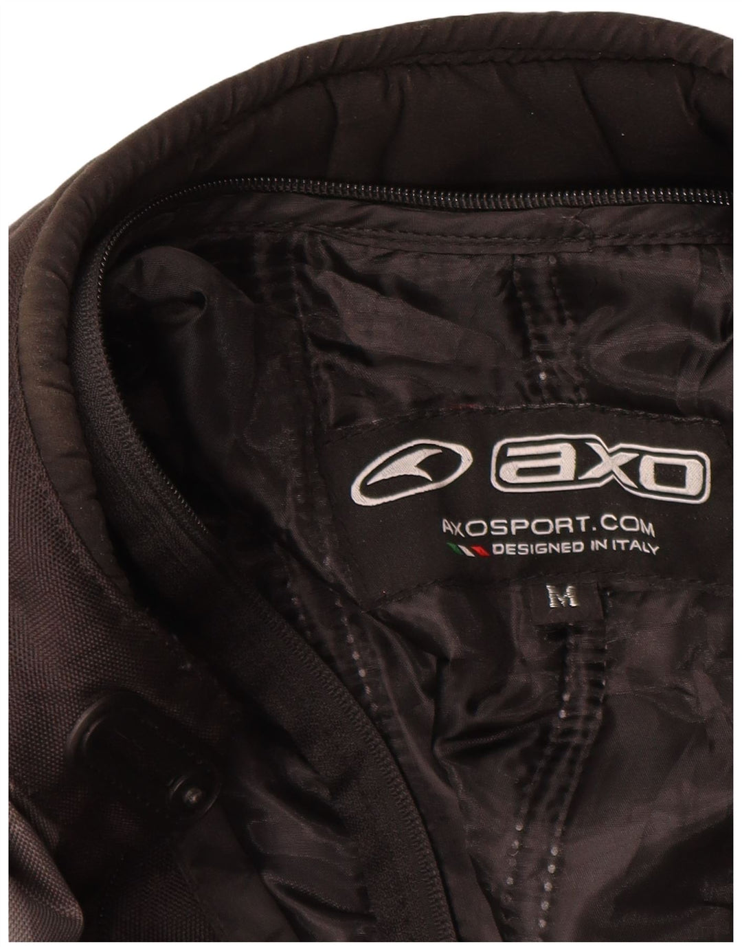 Giacca da pilota AXO Motorstyle da uomo UK 38 Poliestere color block medio nero