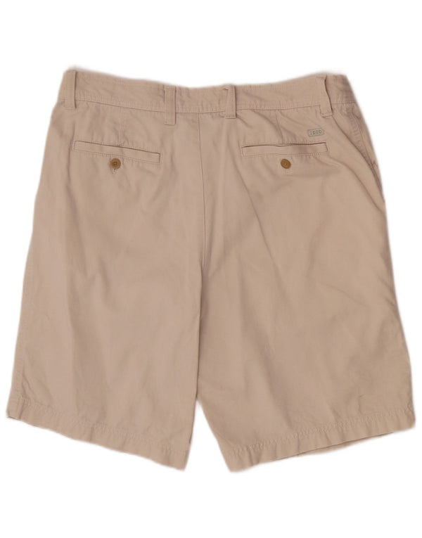 Pantaloncini chino da uomo Izod W36 grandi in cotone beige