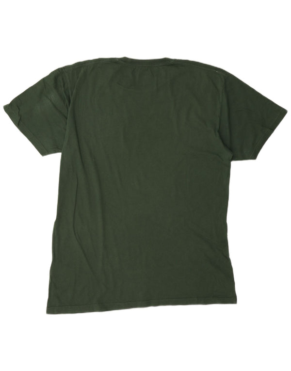 T-shirt grafica da uomo Vans grande in cotone verde