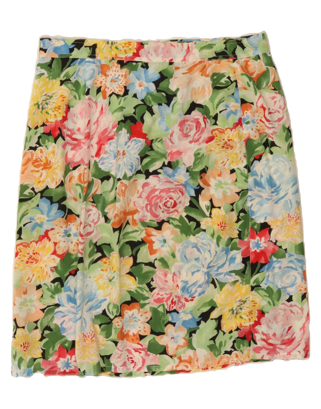 VINTAGE Womens Straight Skirt W34 Large  Multicoloured Floral Vintage Vintage and Second-Hand Vintage from Messina Hembry 