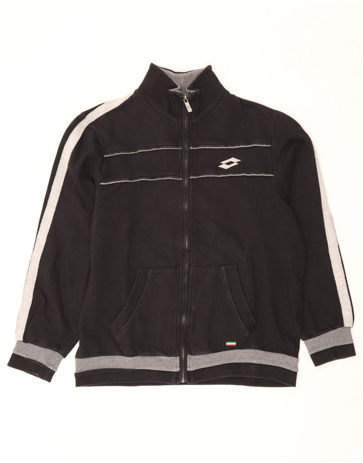 Giacca da tuta da donna Lotto UK 14 Cotone color block medio nero
