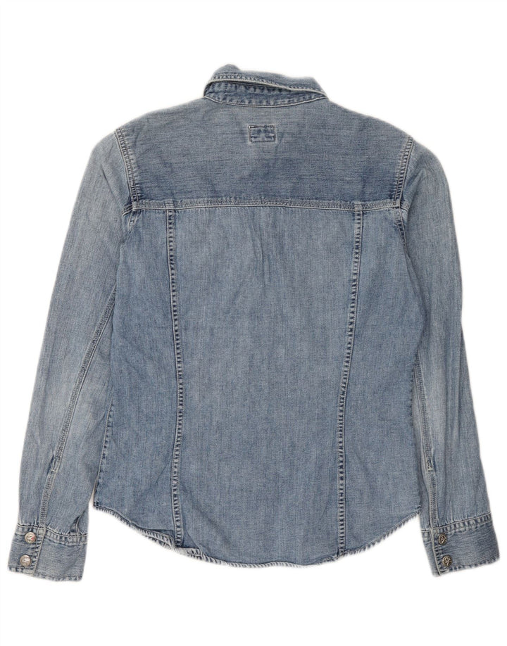 Camicia di jeans da donna Calvin Klein Jeans in cotone blu medio
