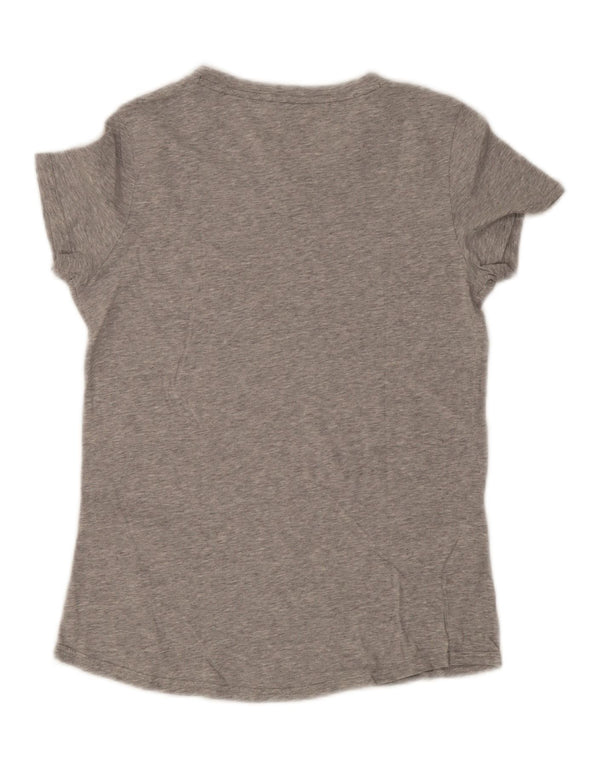 T-shirt grafica da donna Puma UK 14 cotone grigio medio