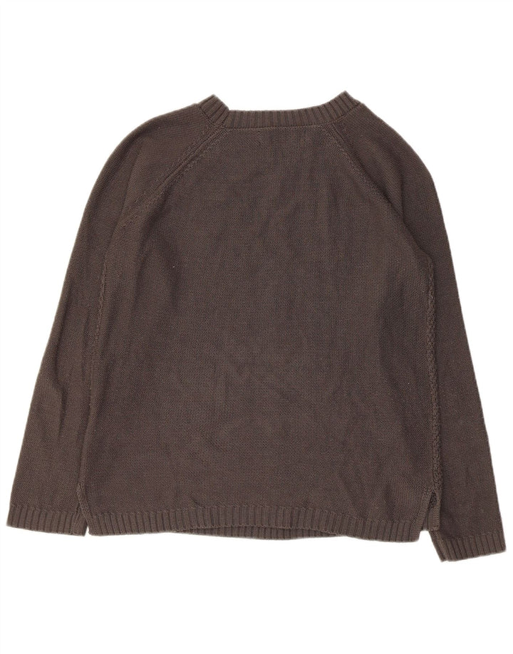 Maglione Kangol da donna con scollo a barca UK 10 piccolo acrilico grigio