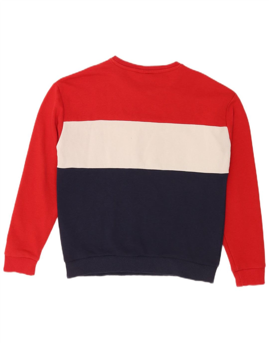 Felpa oversize con grafica da donna Fila UK 10 Small Red Colourblock