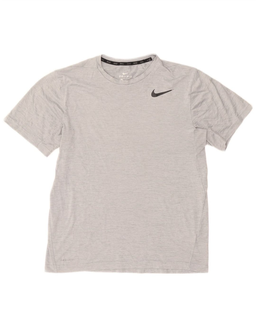 T-shirt Nike Dri Fit da uomo in poliestere chiazzato grigio medio