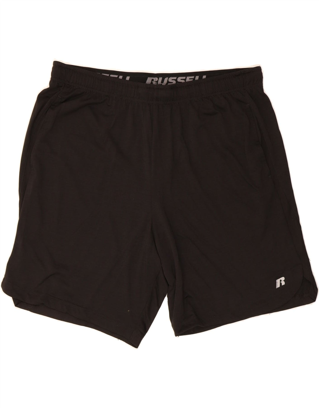 RUSSELL ATHLETIC Mens Sport Shorts XL  Black Polyester Vintage Russell Athletic and Second-Hand Russell Athletic from Messina Hembry 