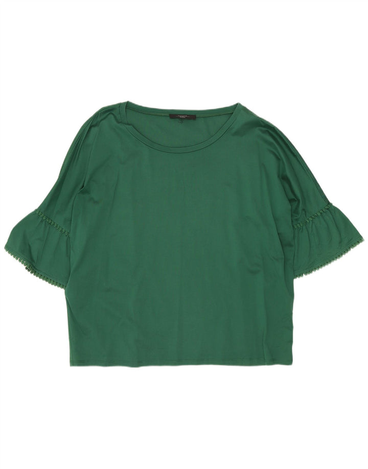 Max Mara Camicetta manica 3/4 da weekend da donna Top UK 16 Large Verde