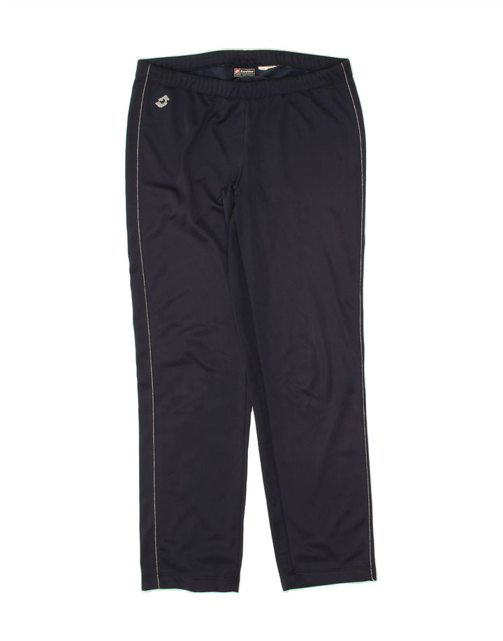 LOTTO Womens Tracksuit Trousers UK 14 Large Navy Blue Vintage Lotto and Second-Hand Lotto from Messina Hembry 