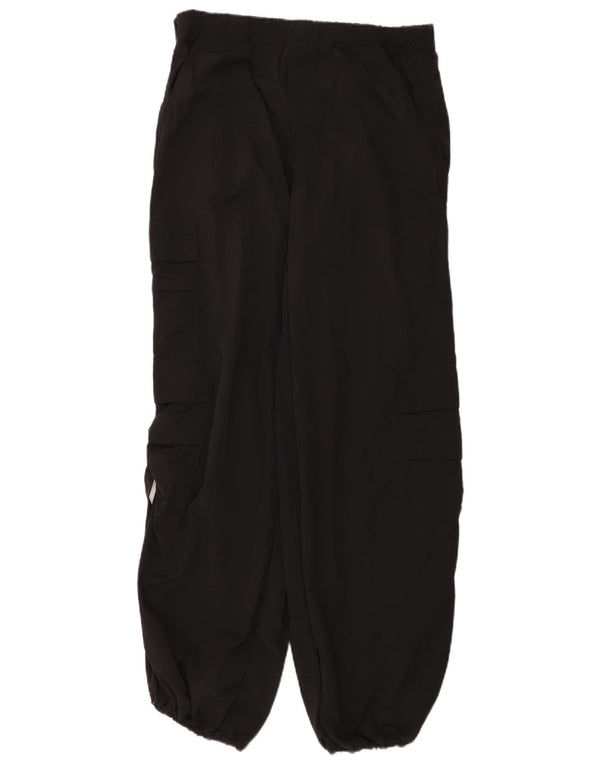 Pantaloni cargo larghi da donna Zara medi W30 L31 neri in poliammide