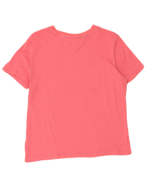 T-shirt grafica a maniche corte da donna Tommy Hilfiger Top UK 10 Small Rosa