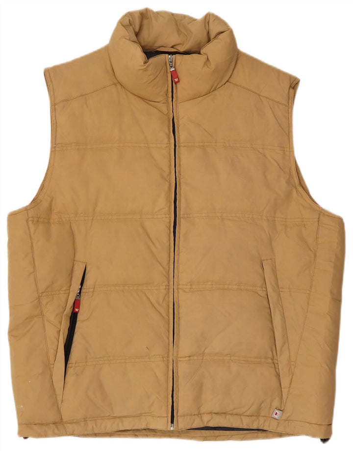 Gilet imbottito da uomo Brugi UK 38 Beige medio Poliammide