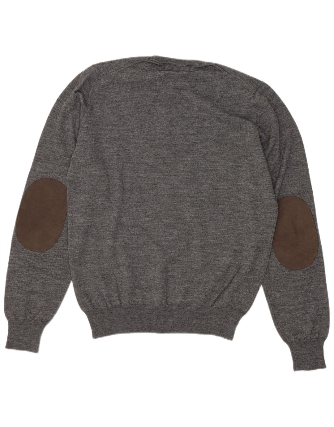 Maglione maglione girocollo da donna Liu Jo UK 10 piccolo grigio lana vergine