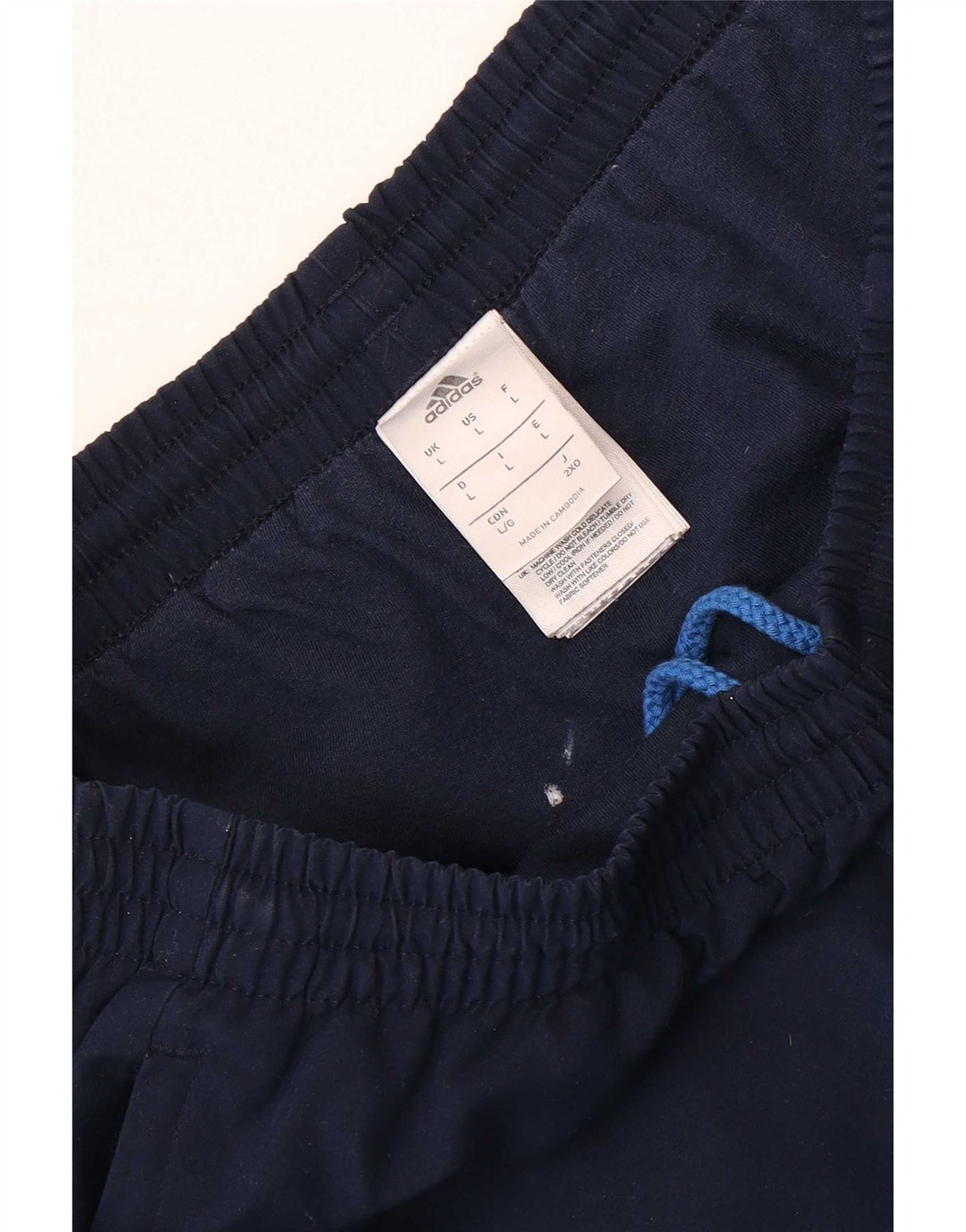 Pantaloni da tuta da uomo Adidas Joggers grandi in poliestere blu navy