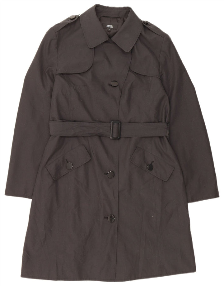 Trench da donna MARKS & SPENCER UK 14 XL Poliestere nero