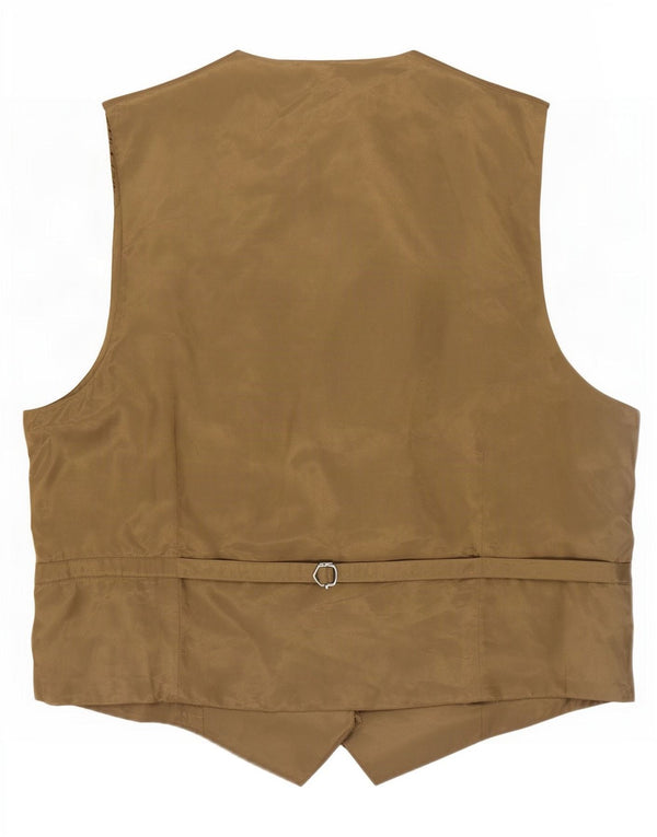 Gilet da uomo Harris Tweed 2XL Lana a spina di pesce kaki