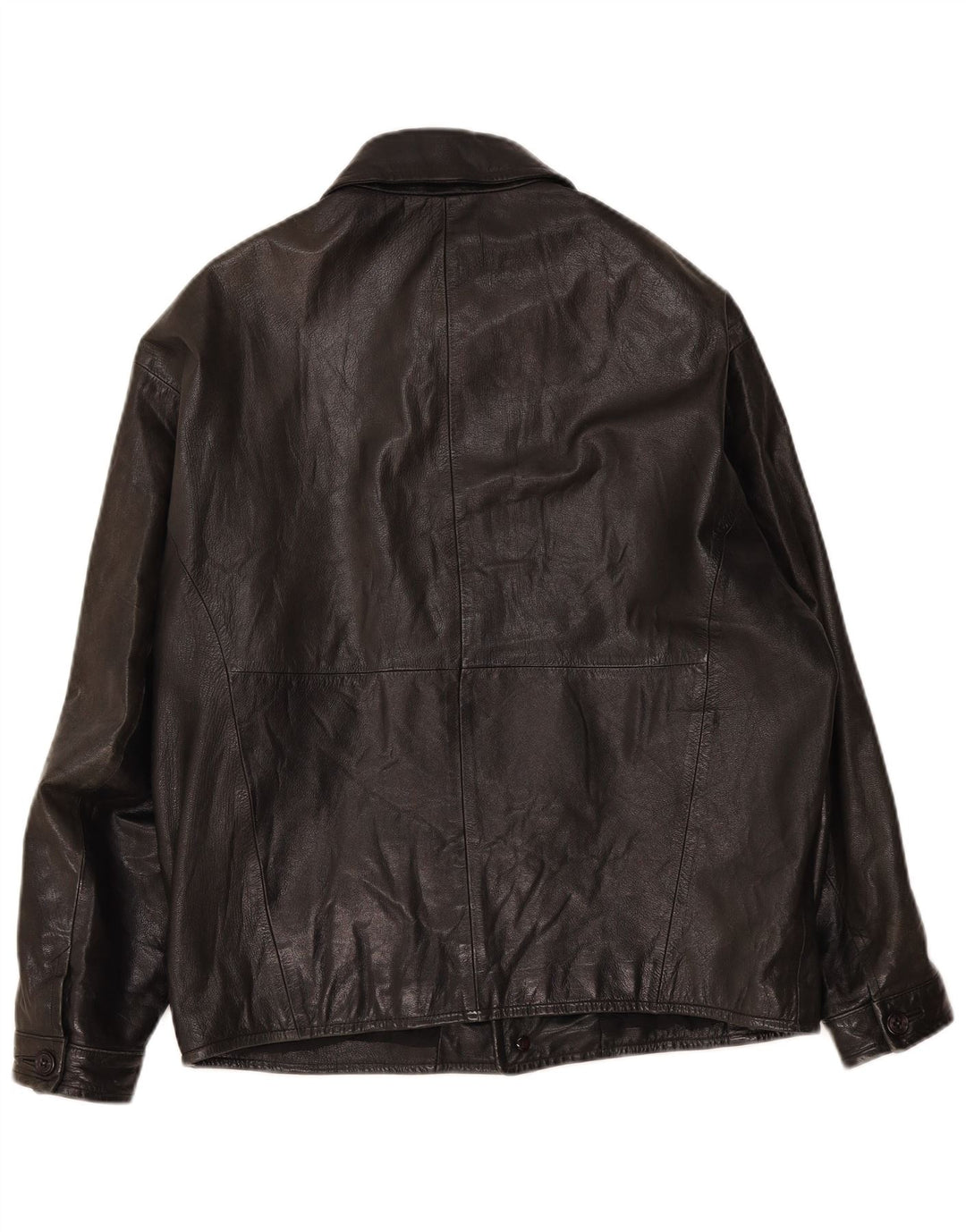 Giacca in pelle vintage da uomo UK 40 grande nera