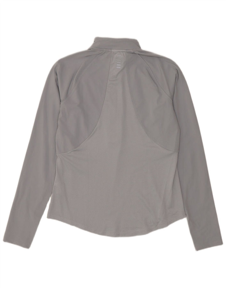 Maglia da ginnastica da donna UNDER ARMOUR Heat Gear Pullover UK 10 piccola grigia