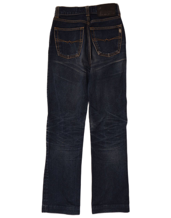 Jeans bootcut da donna vintage W26 L29 cotone blu navy
