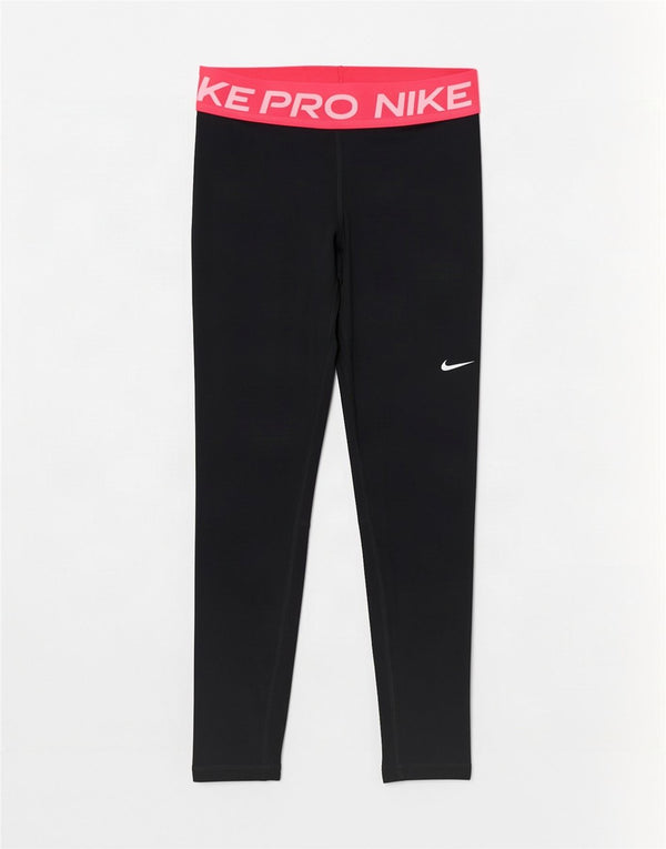 Leggings grafici Nike Dri Fit da donna UK 8 Small Nero Colourblock Poliestere