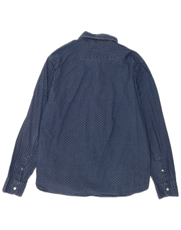Camicia Levi's Uomo Large in cotone maculato blu navy