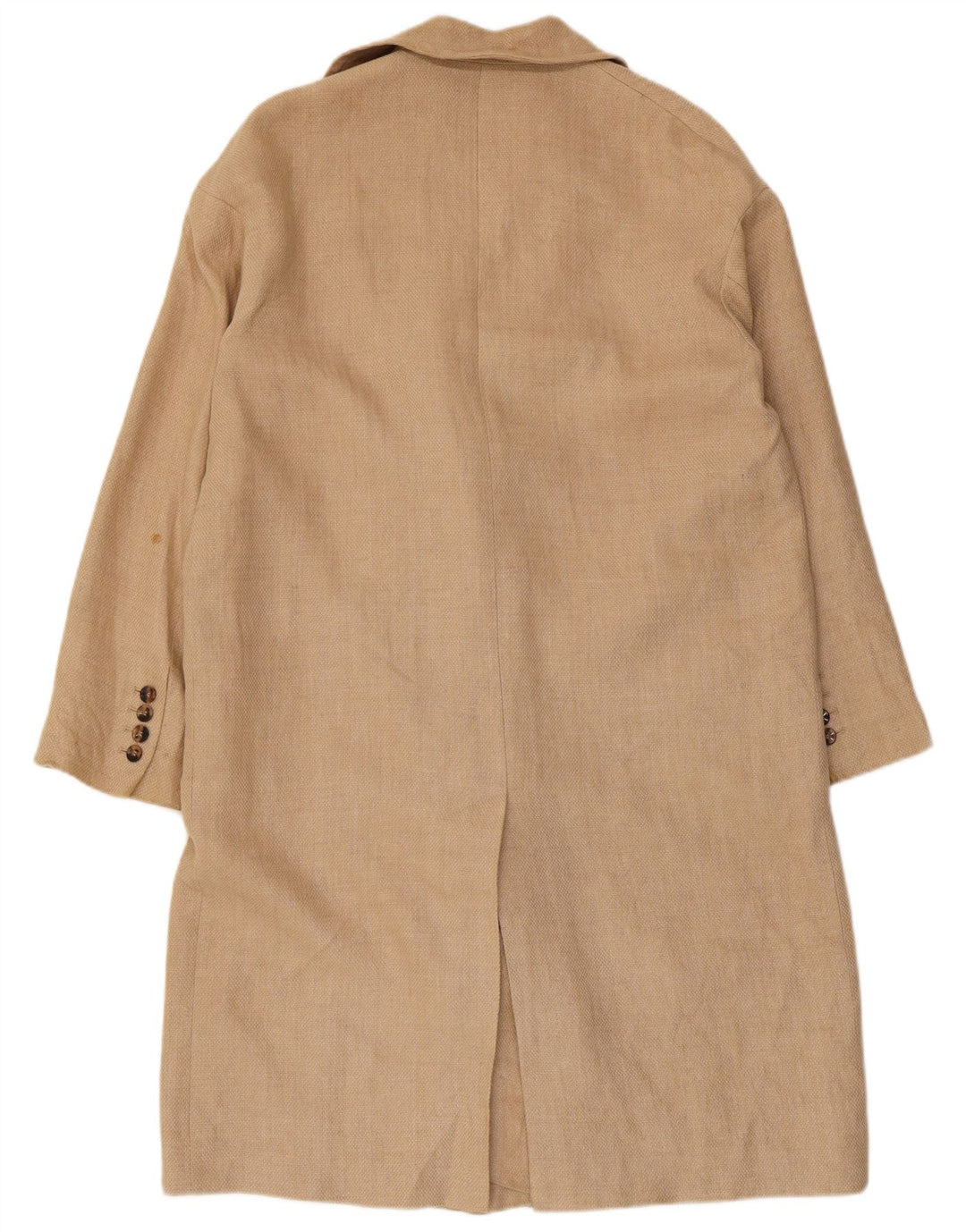 Cappotto doppiopetto da donna Zara UK 14 Viscosa beige medio