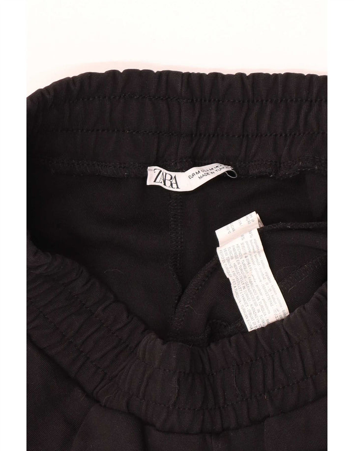 Pantaloncini casual da donna Zara UK 12 medi W28 cotone nero