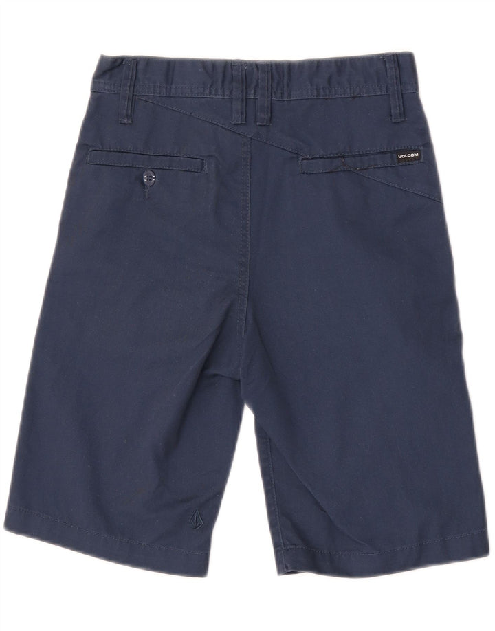 Pantaloncini chino da ragazzo Volcom 11-12 anni W26 poliestere blu navy