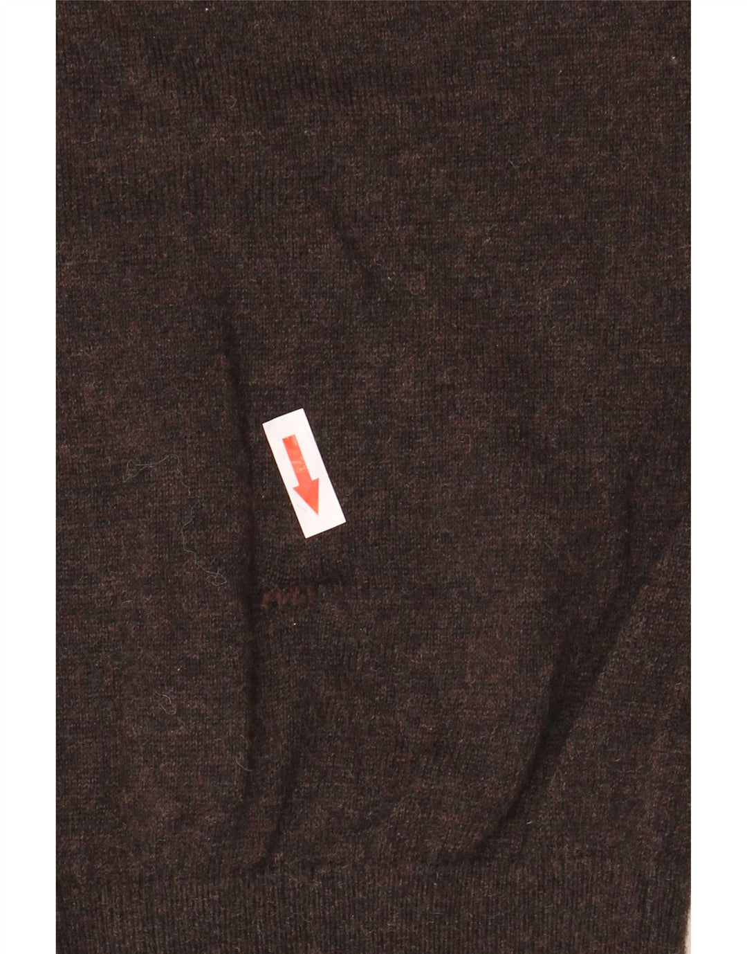 Maglione maglione con scollo a V da uomo Tommy Hilfiger XL lana d'agnello marrone
