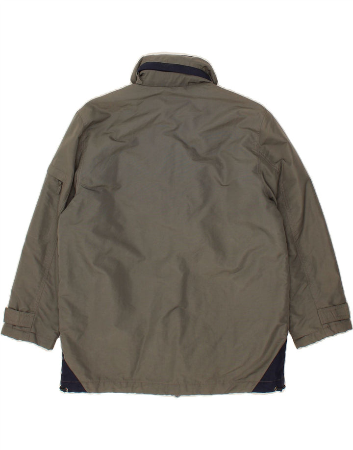 STEFANEL Mens Windbreaker Jacket UK 36 Small Grey Colourblock Polyamide Vintage Stefanel and Second-Hand Stefanel from Messina Hembry 