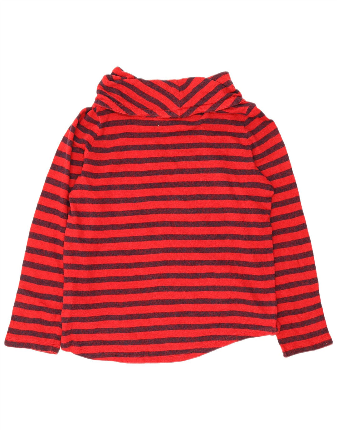 Chaps - Felpa da donna con collo alto, maglione, UK 14, cotone a righe grandi rosse