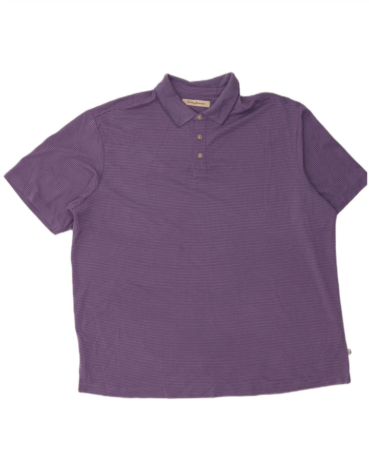 Polo da uomo TOMMY BAHAMA 2XL viola gessato modal