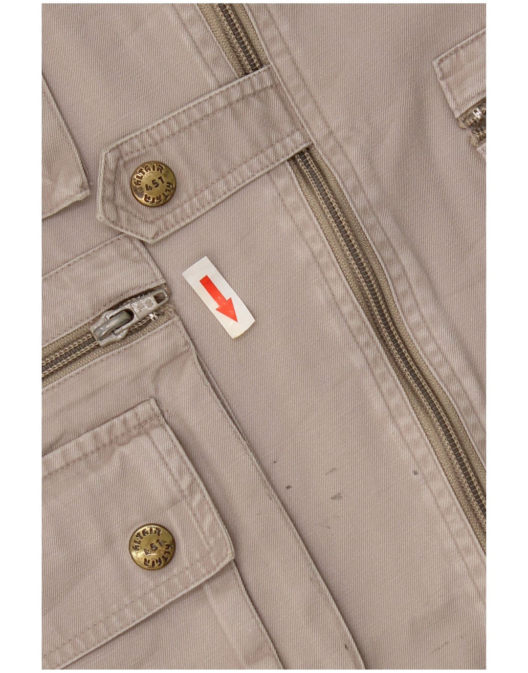 Gilet pratico da uomo vintage UK 38 grigio medio