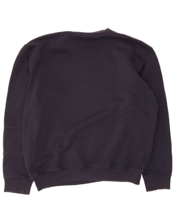 Felpa oversize con grafica da donna Ellesse, maglione UK 10, piccola, blu navy