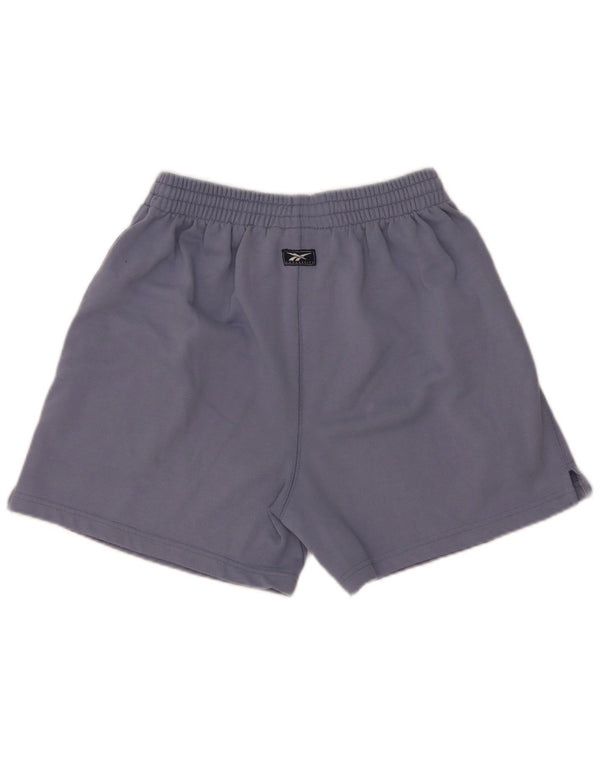 Pantaloncini sportivi Reebok da donna UK 10 Small blu poliestere