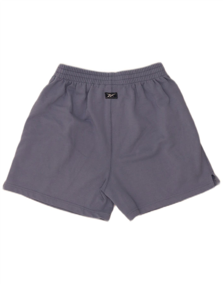 Pantaloncini sportivi Reebok da donna UK 10 Small blu poliestere