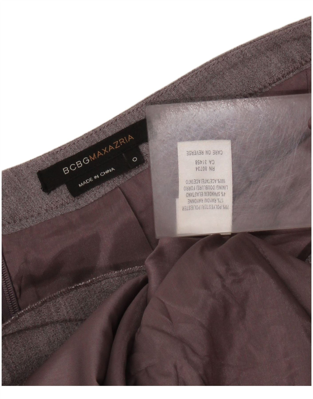 BCBGMAXAZRIA Gonna a tromba da donna US 0 XS W28 Poliestere grigio