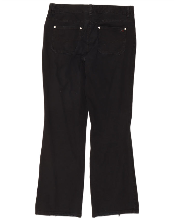 Jeans Bootcut da donna Tommy Hilfiger US 10 Large W32 L31 Cotone nero