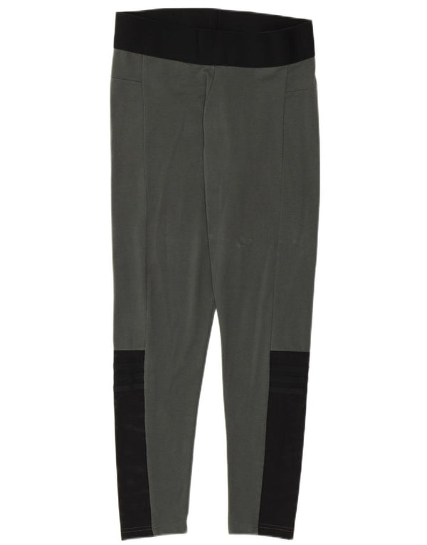 Leggings Adidas da donna UK 12/14 Cotone color block grigio medio