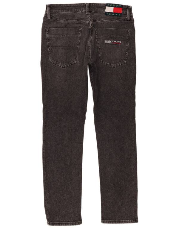 Tommy Hilfiger Uomo Scanton Slim Jeans W31 L30 Cotone Grigio