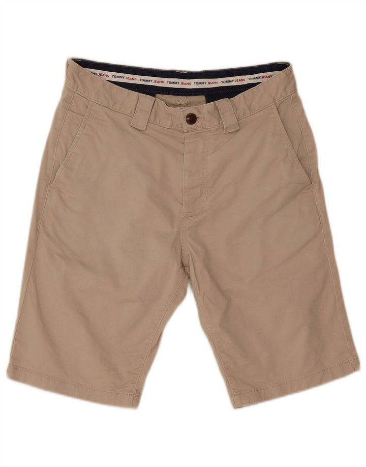 Pantaloncini chino da uomo Tommy Hilfiger W29 piccoli in cotone beige
