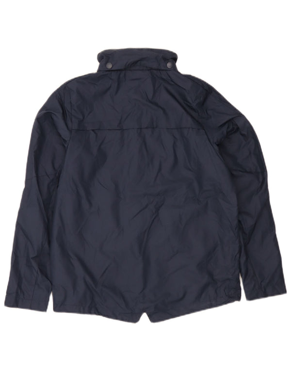 Giacca antipioggia grafica Nike da ragazzo 12-13 anni Large in poliestere blu navy