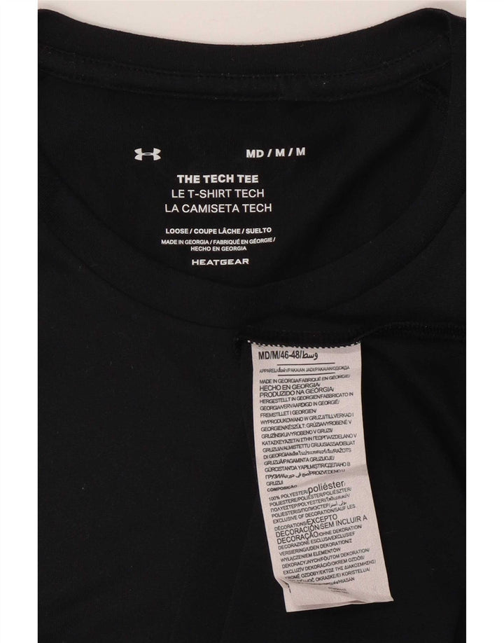 Maglietta Under Armour da uomo Heat Gear Top in poliestere nero medio