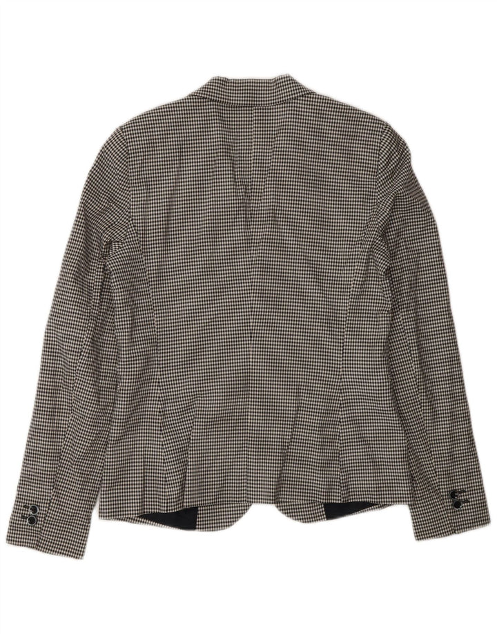 Giacca blazer da donna a 2 bottoni Massimo Dutti EU 38 piccola a quadretti neri