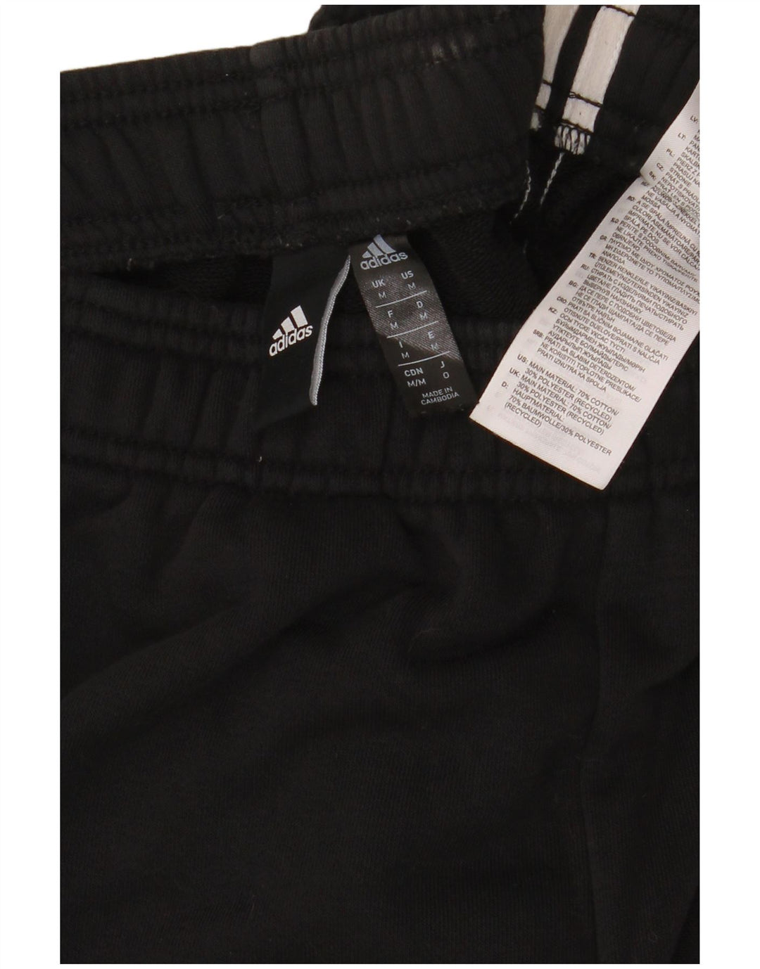 Pantaloni da tuta da uomo ADIDAS medio cotone nero