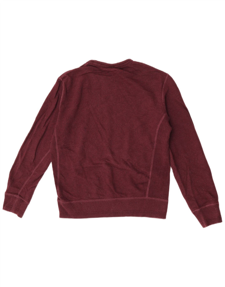 Felpa da uomo Marks & Spencer piccola in cotone bordeaux