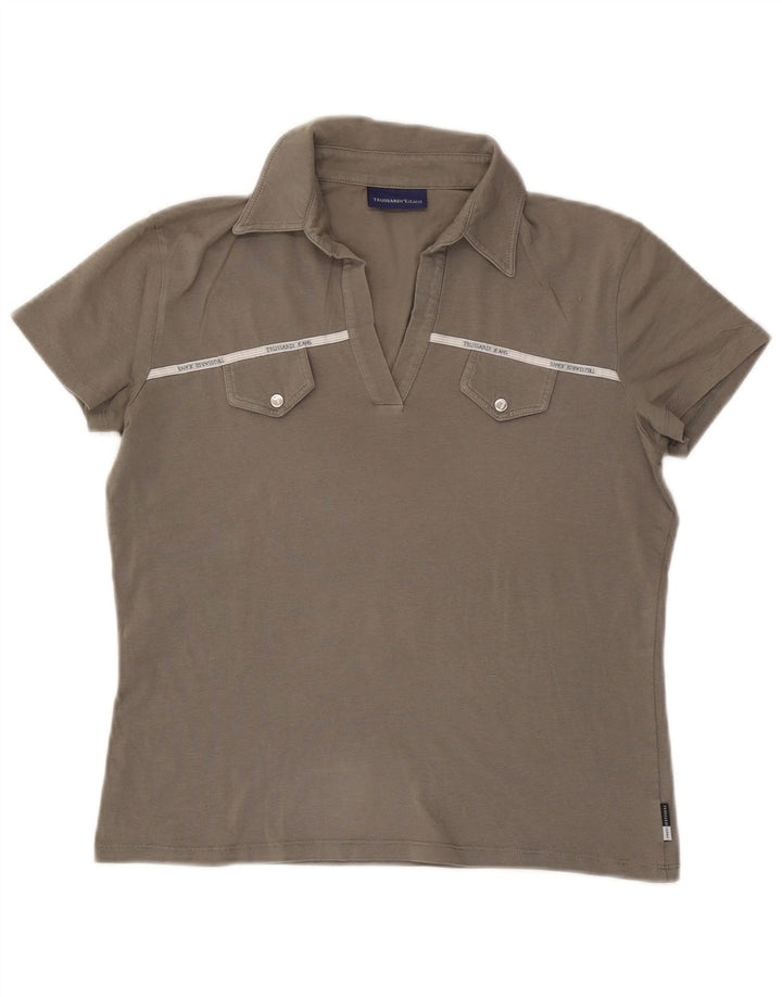 Polo Donna Trussardi UK 14 Large Grigia