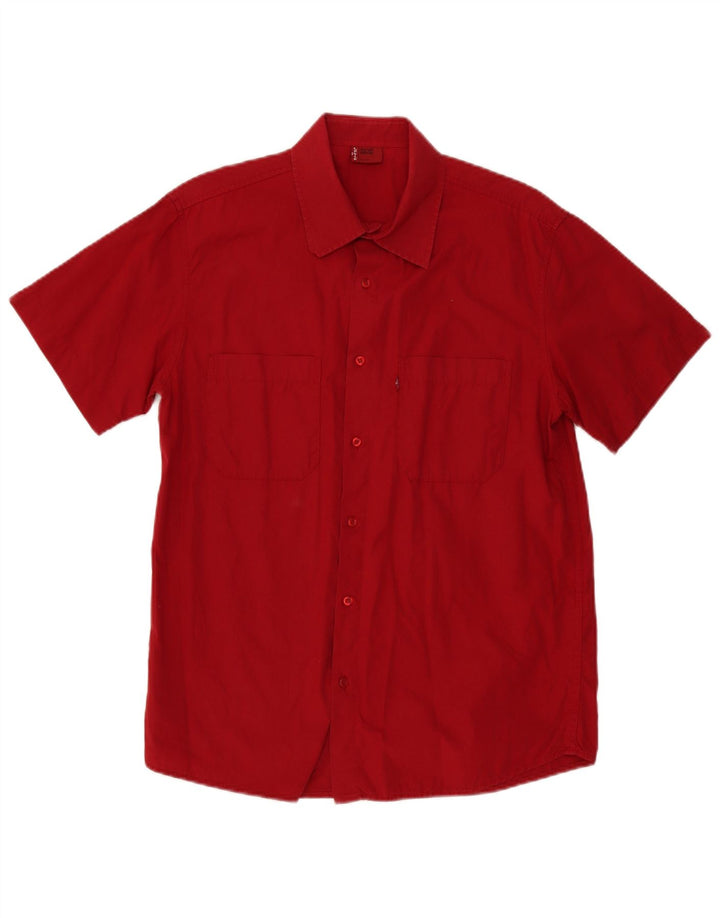 Camicia a maniche corte da uomo Levi's in cotone rosso medio
