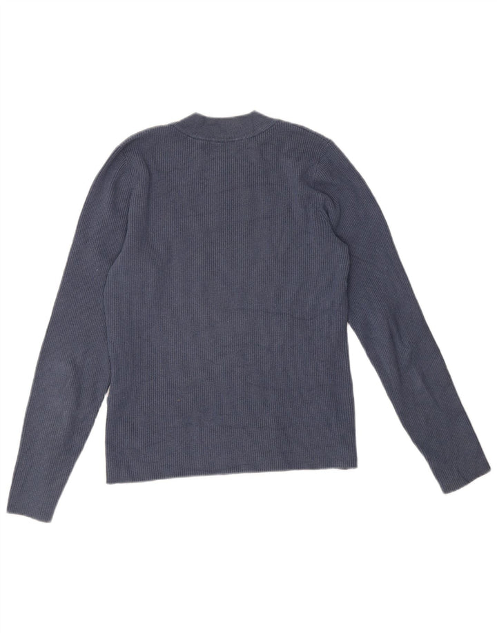 Levi's Top da donna a maniche lunghe UK 14 Large in acrilico blu navy