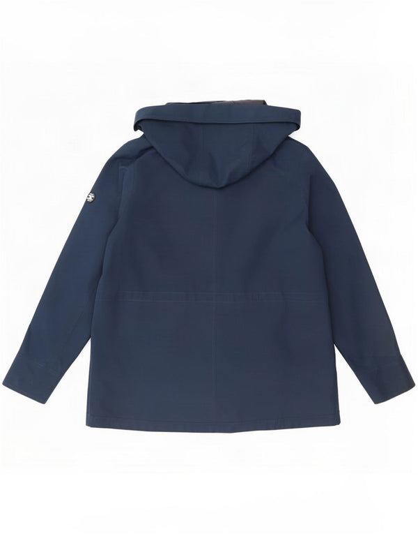 Giacca antipioggia con cappuccio da donna Barbour UK 16 Large Blu Navy Cotton
